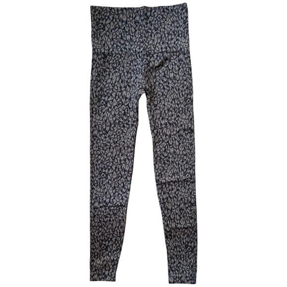 Spanx Animal Print Leggings Taupe Black Women's Size Small - Picture 4 of 5